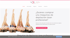 Desktop Screenshot of maquinadepilacionlaser.com